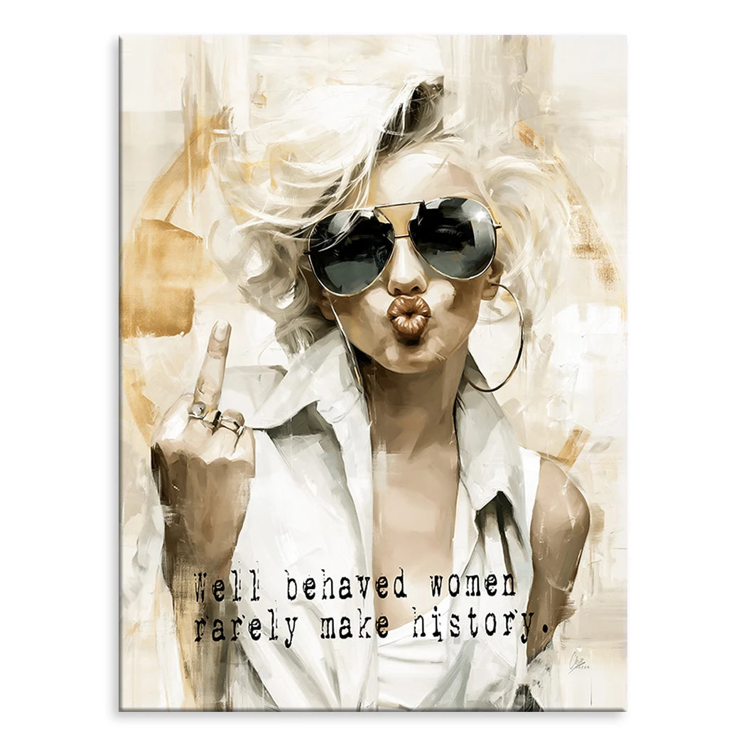 Marilyn Monroe Rebell Leinwand Bild