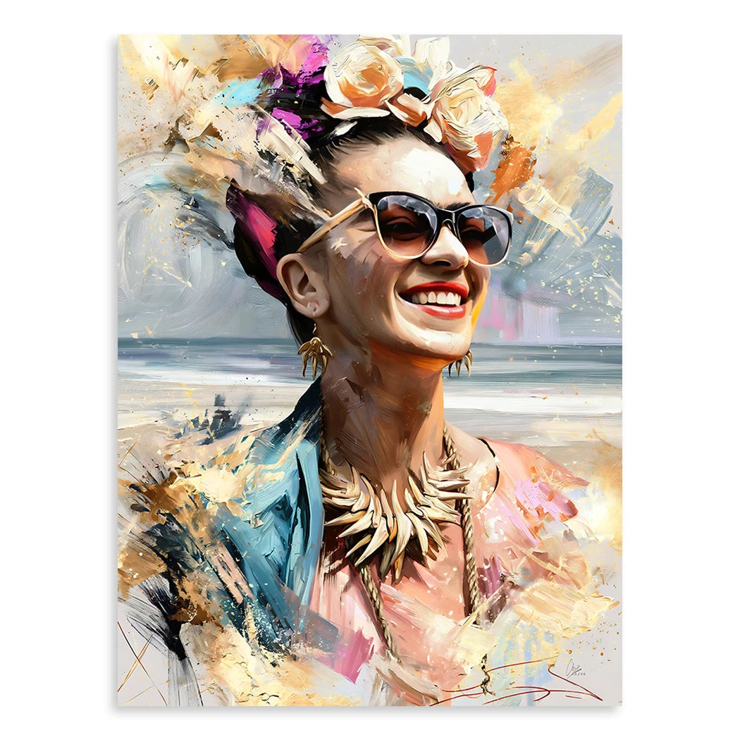 Frida Beach Leinwand Bild