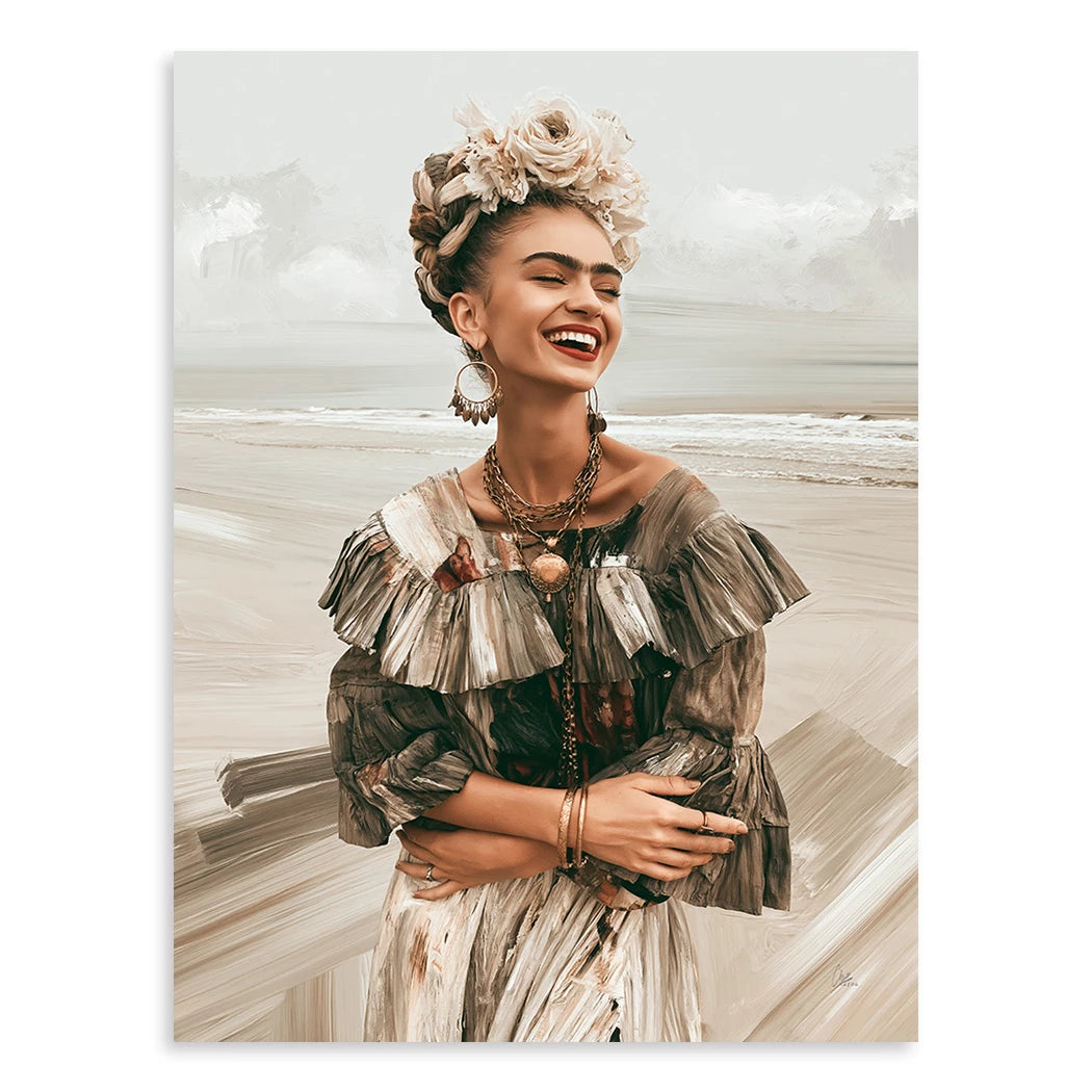 Frida Lebensfreude Leinwand Bild