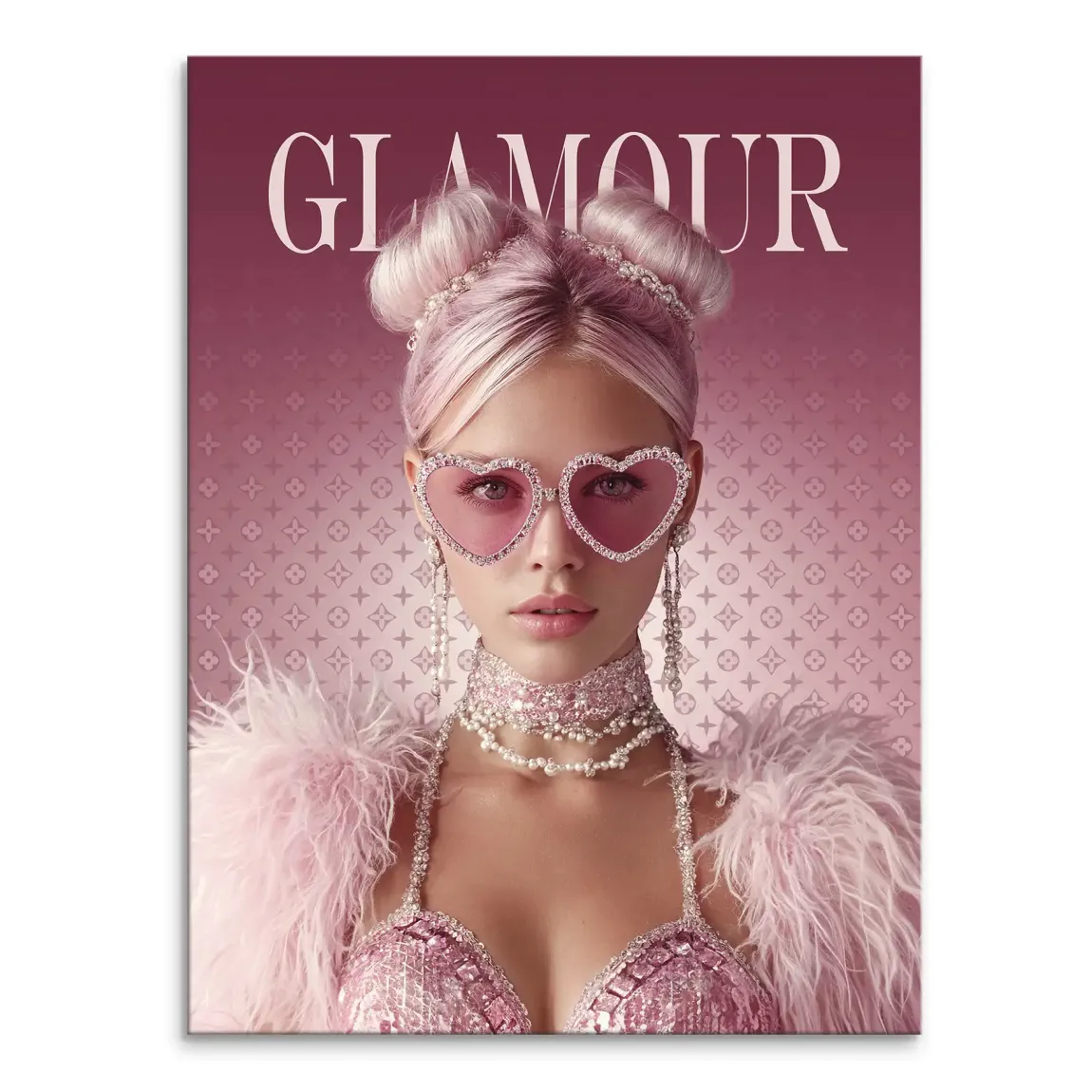 Glamour Lady Leinwand Bild