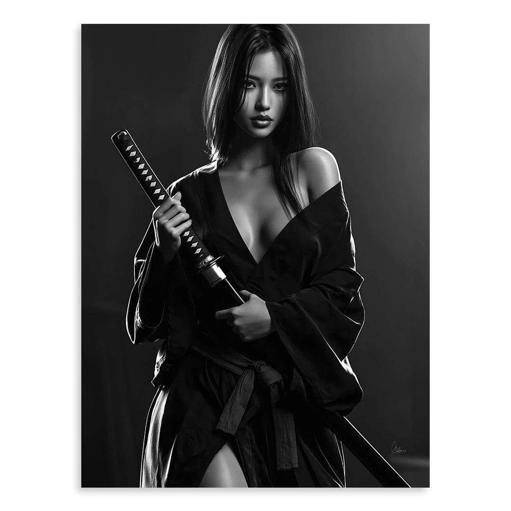 Katana Goddess Leinwand Bild