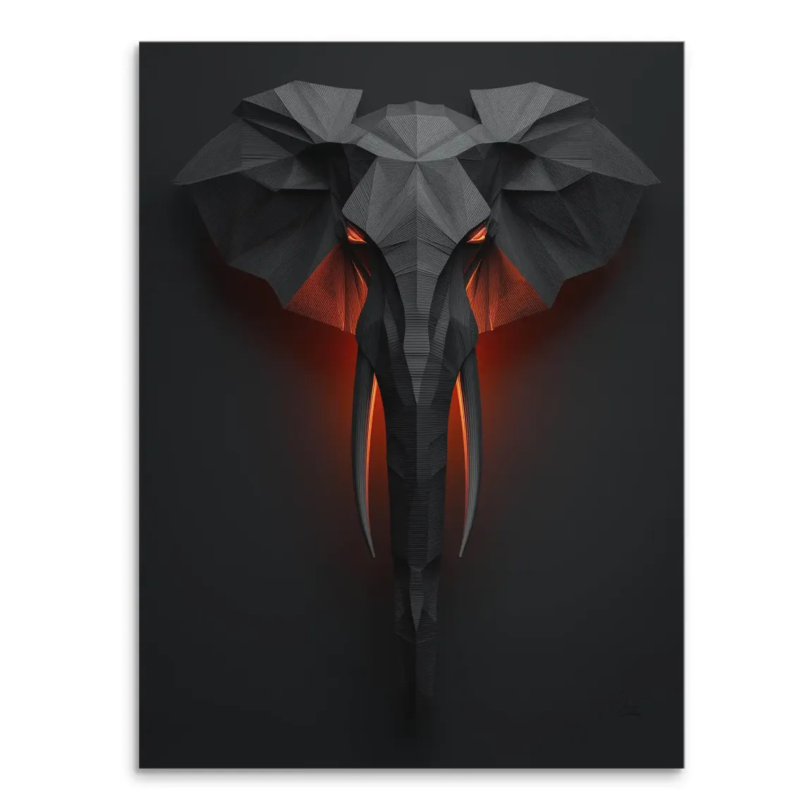 Mystischer Elefant Leinwand Bild