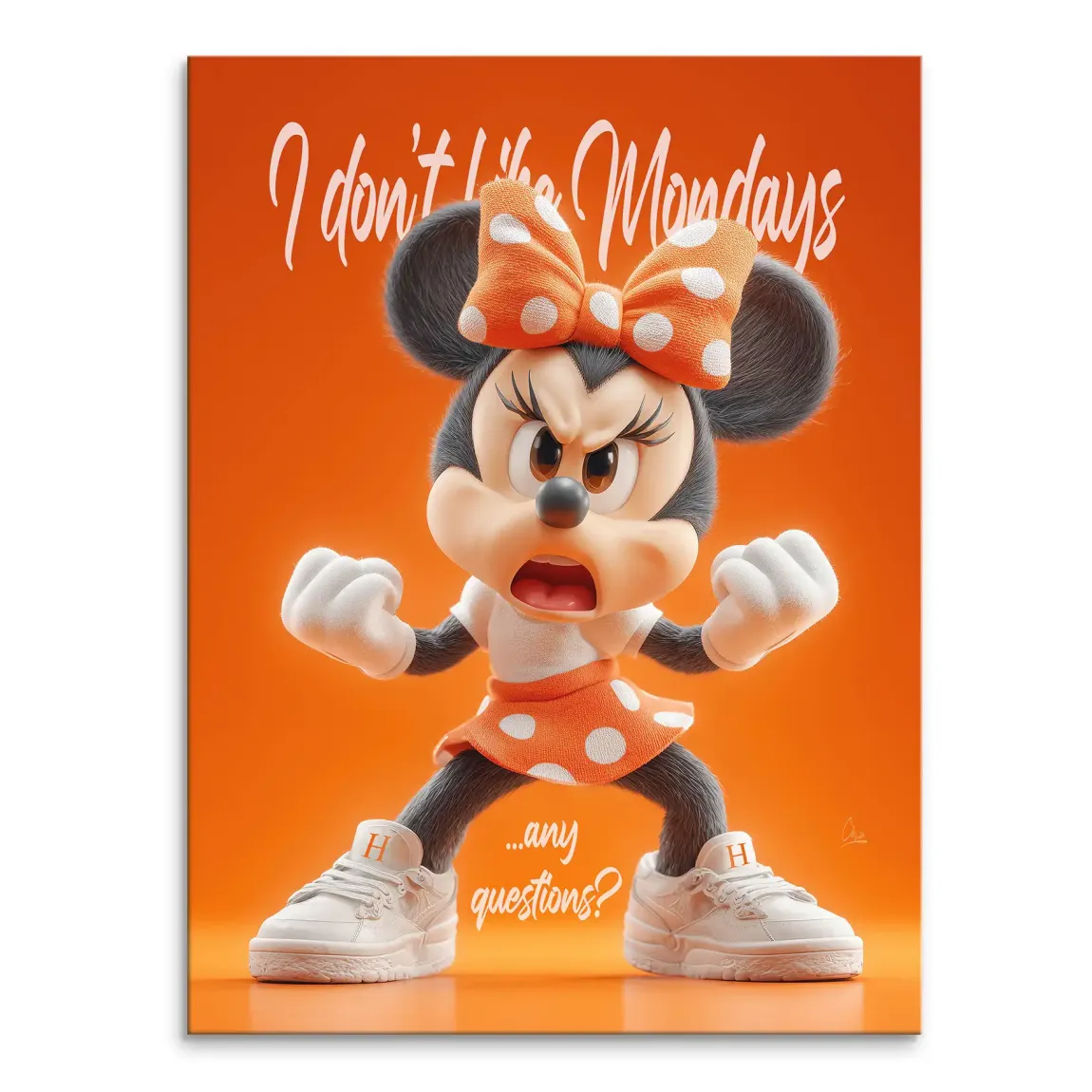 Monday Mood Minnie Maus Leinwand Bild