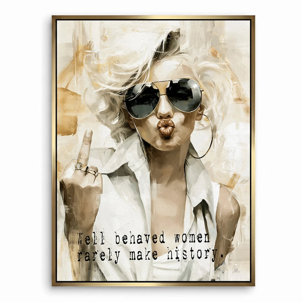 Marilyn Monroe Rebell Leinwand Bild