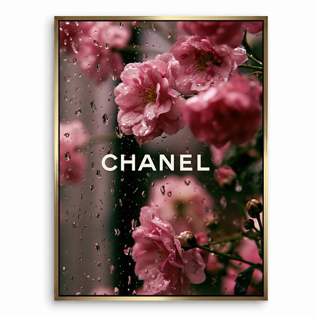 Chanel Blütenregen Leinwand Bild