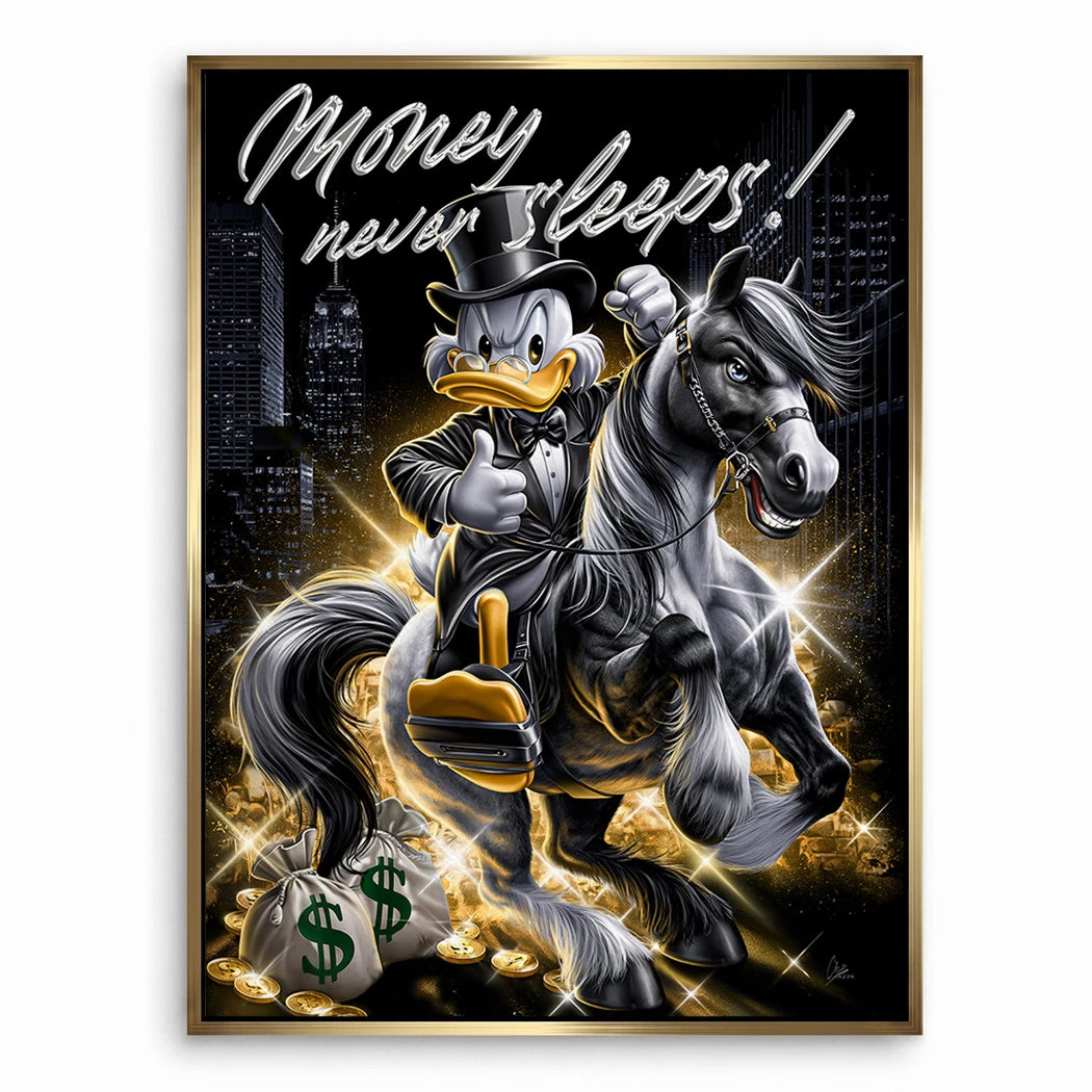 Dagobert Money Rider Leinwand Bild
