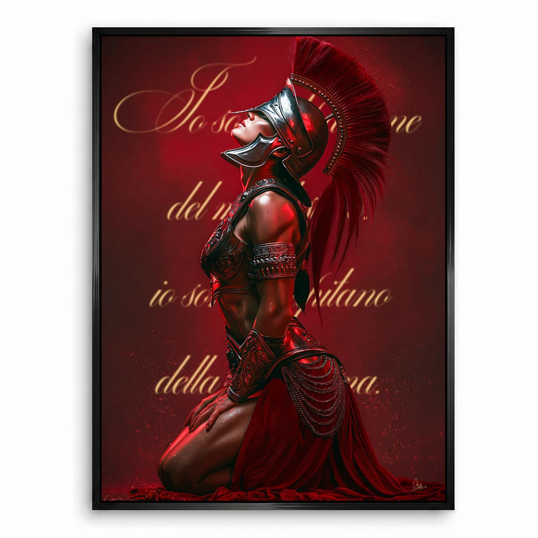 Rote Legionärin Leinwand Bild