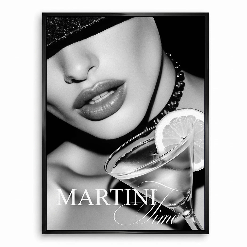Martini Midnight Leinwand Bild