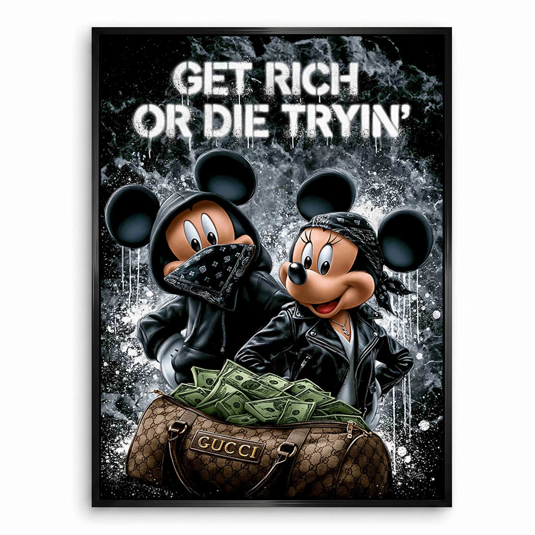 Micky Minnie Hustle Leinwand Bild
