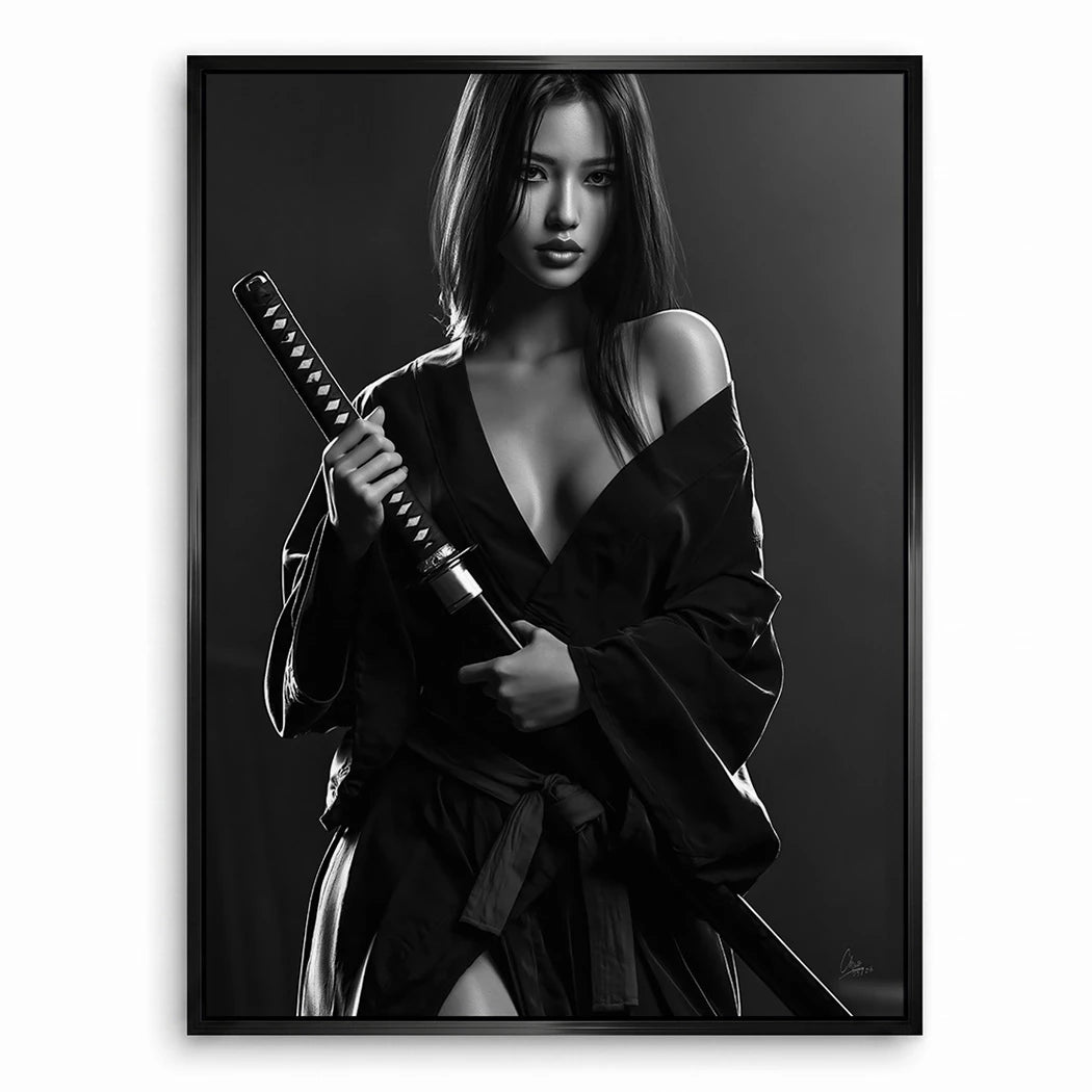 Katana Goddess Leinwand Bild