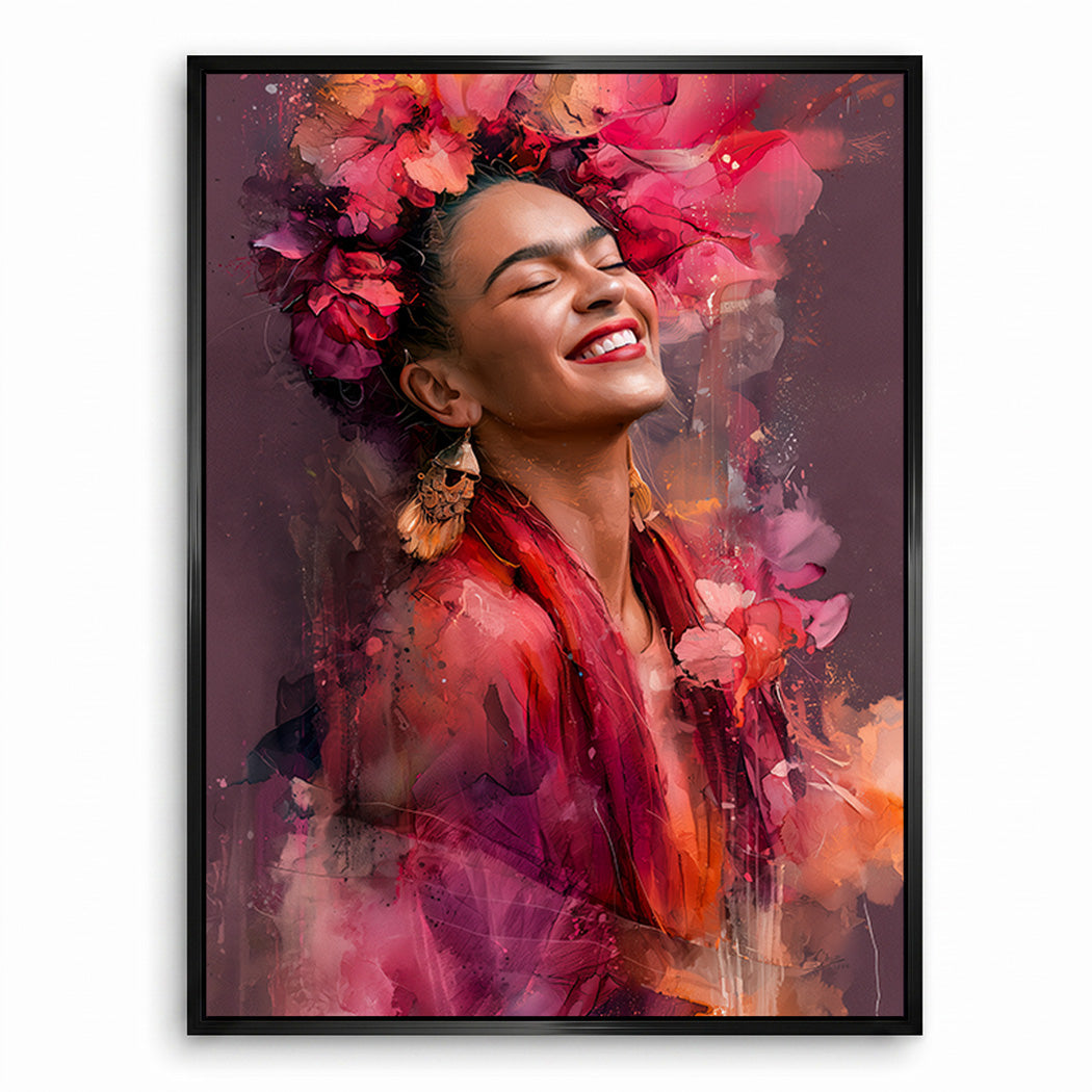 Frida Kahlo Blütenzauber Leinwand Bild
