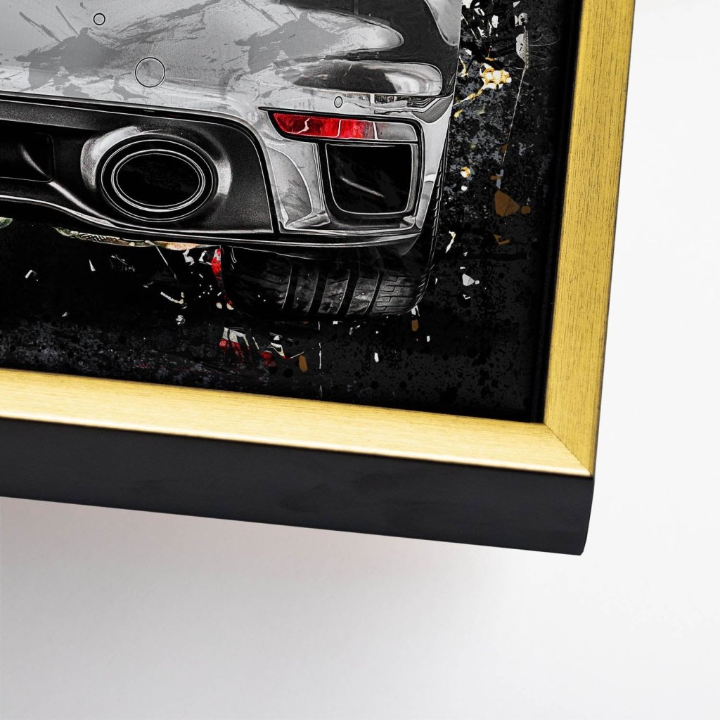 Porsche Turbo Abstrakt Leinwand Bild INGALERIE
