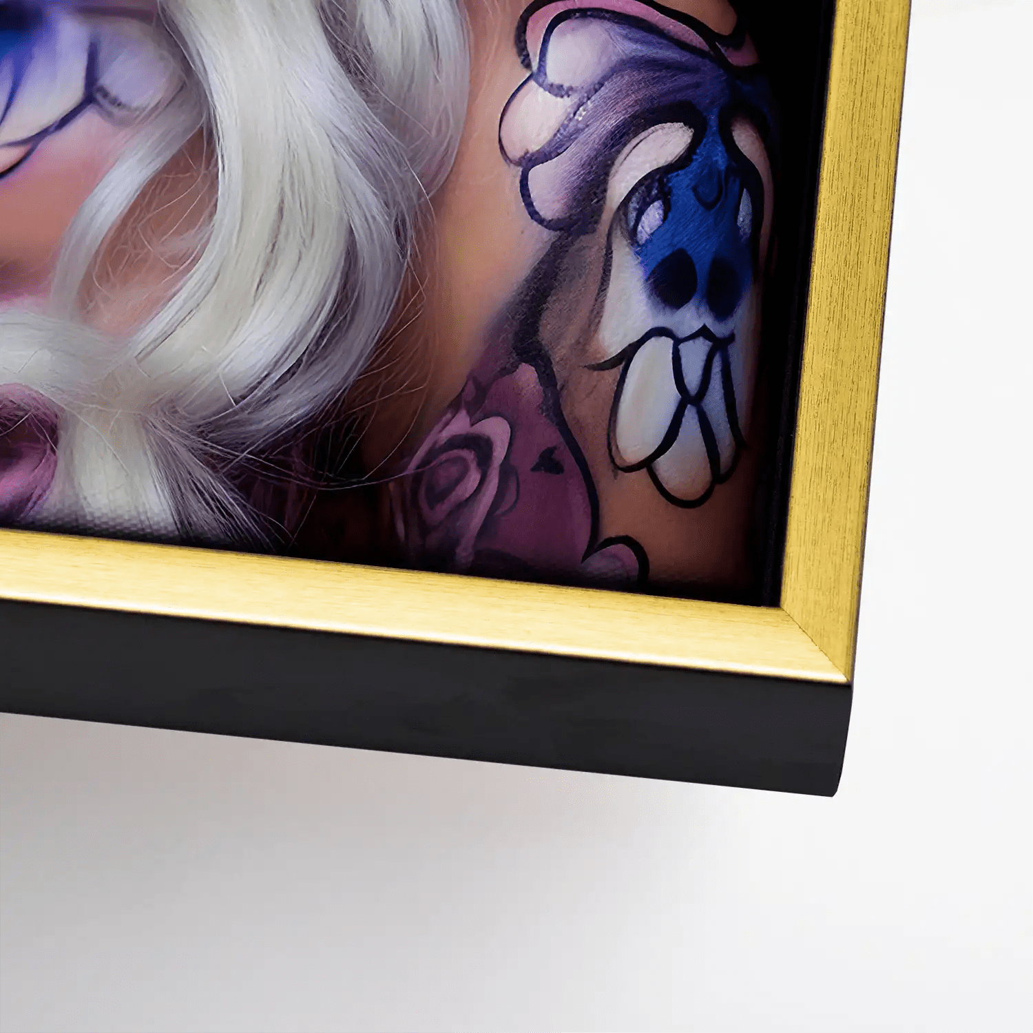 La Catrina Color Style Leinwand Bild INGALERIE