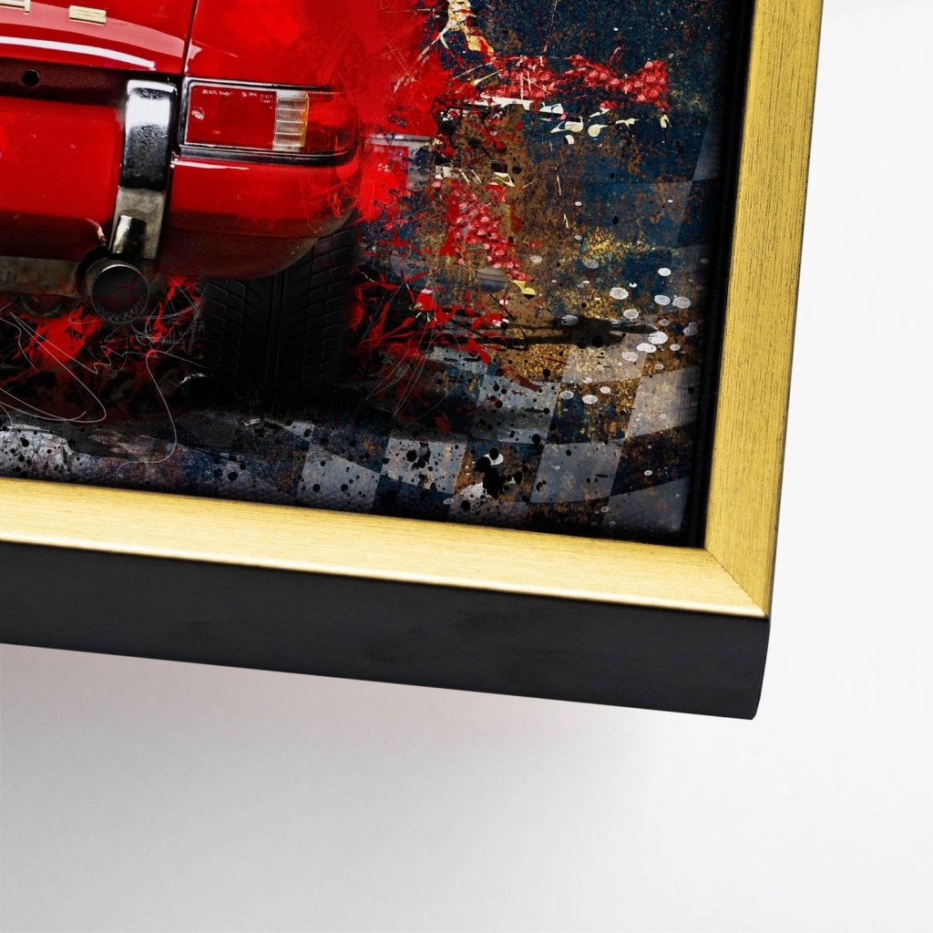 Porsche 911 Modern Abstrakt Leinwand Bild INGALERIE
