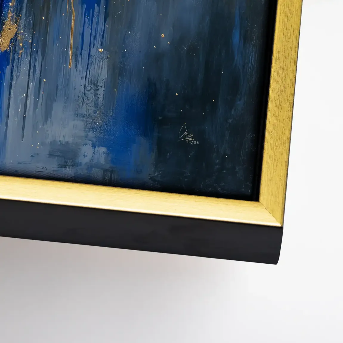 Blauer Elefant Abstrakt Leinwand Bild