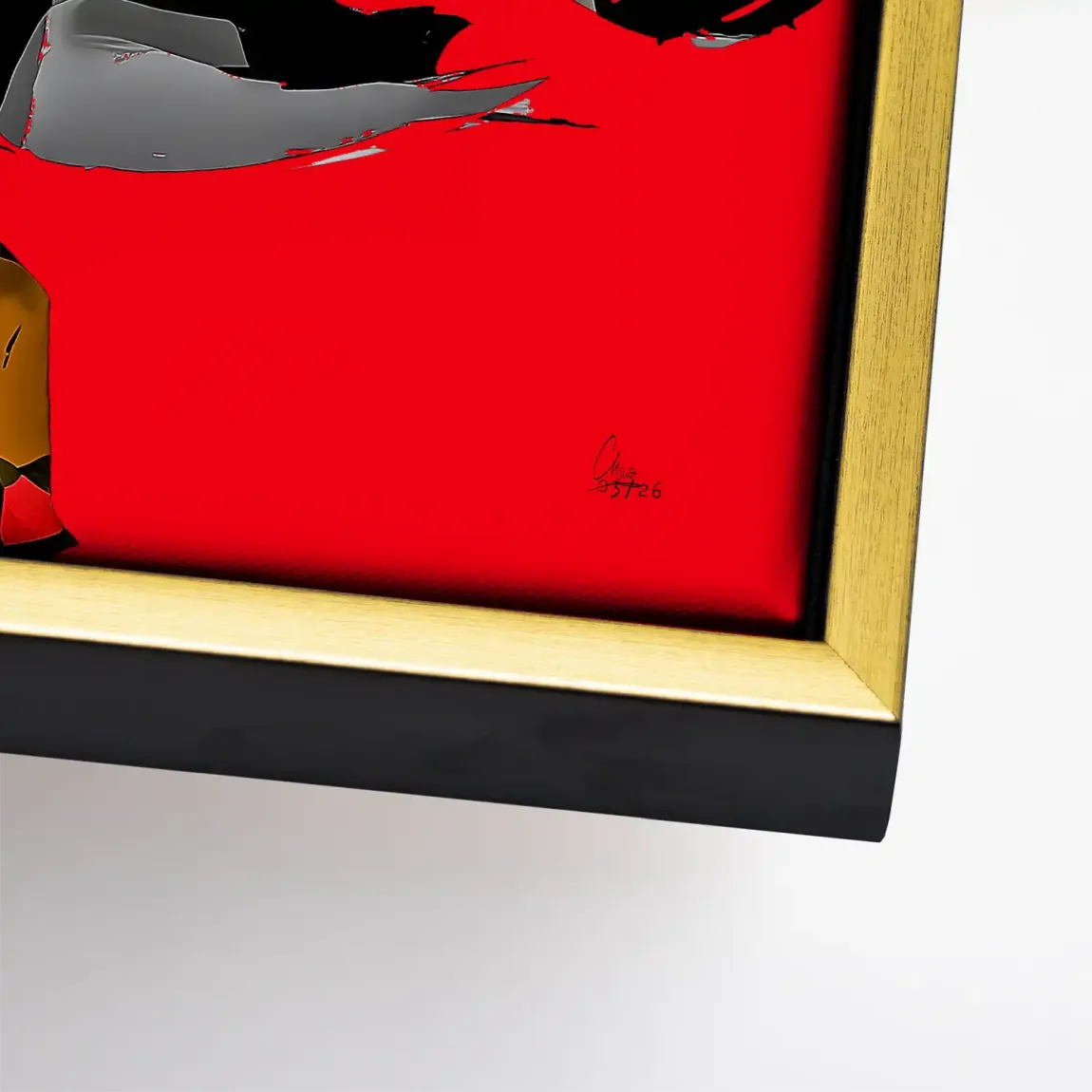 Rouge Abstrakt Leinwand Bild