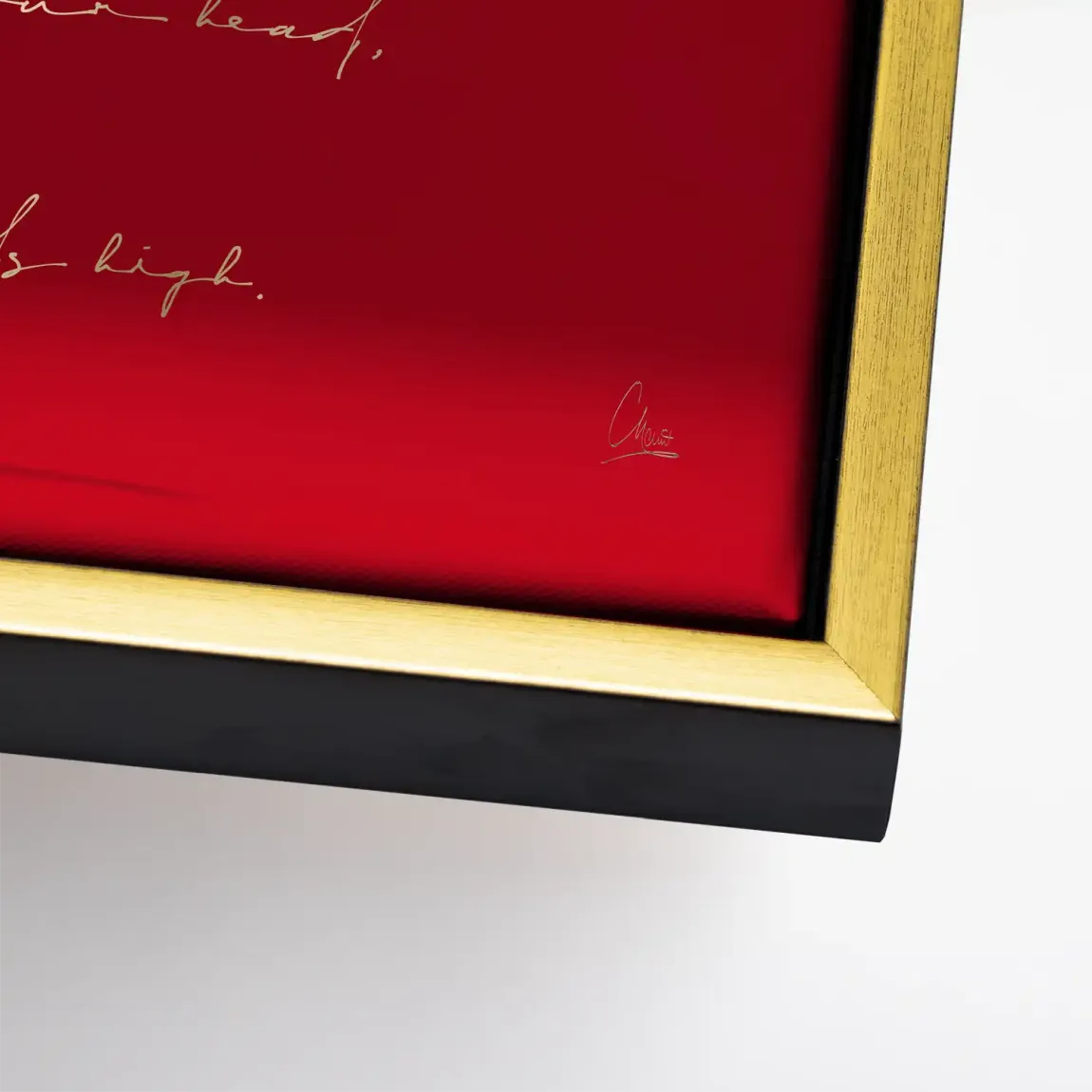 Red Coco Heels Leinwand Bild