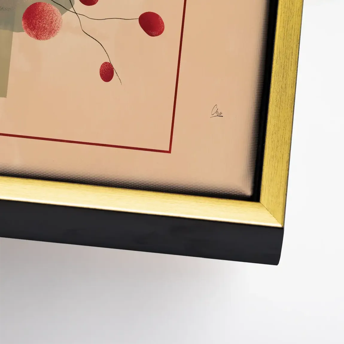 Scarlet Bloom Leinwand Bild