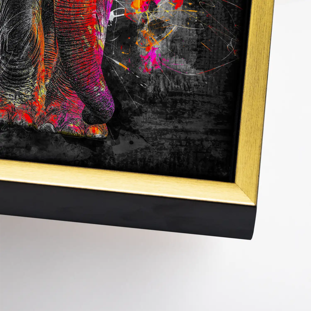 Elefant Abstrakt Style Leinwand Bild INGALERIE