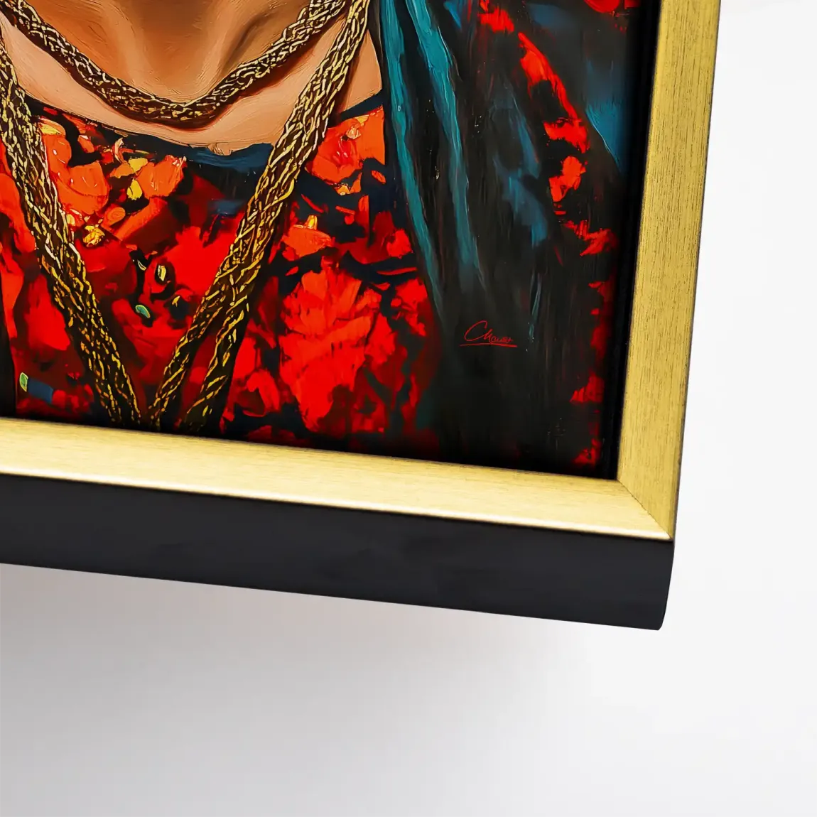 Frida Kahlo Fiery Bloom Leinwand Bild INGALERIE