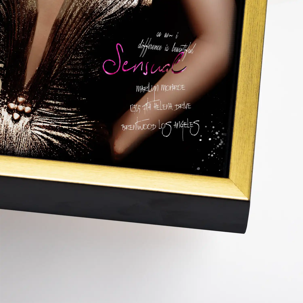 Marilyn Glamour Leinwand Bild INGALERIE