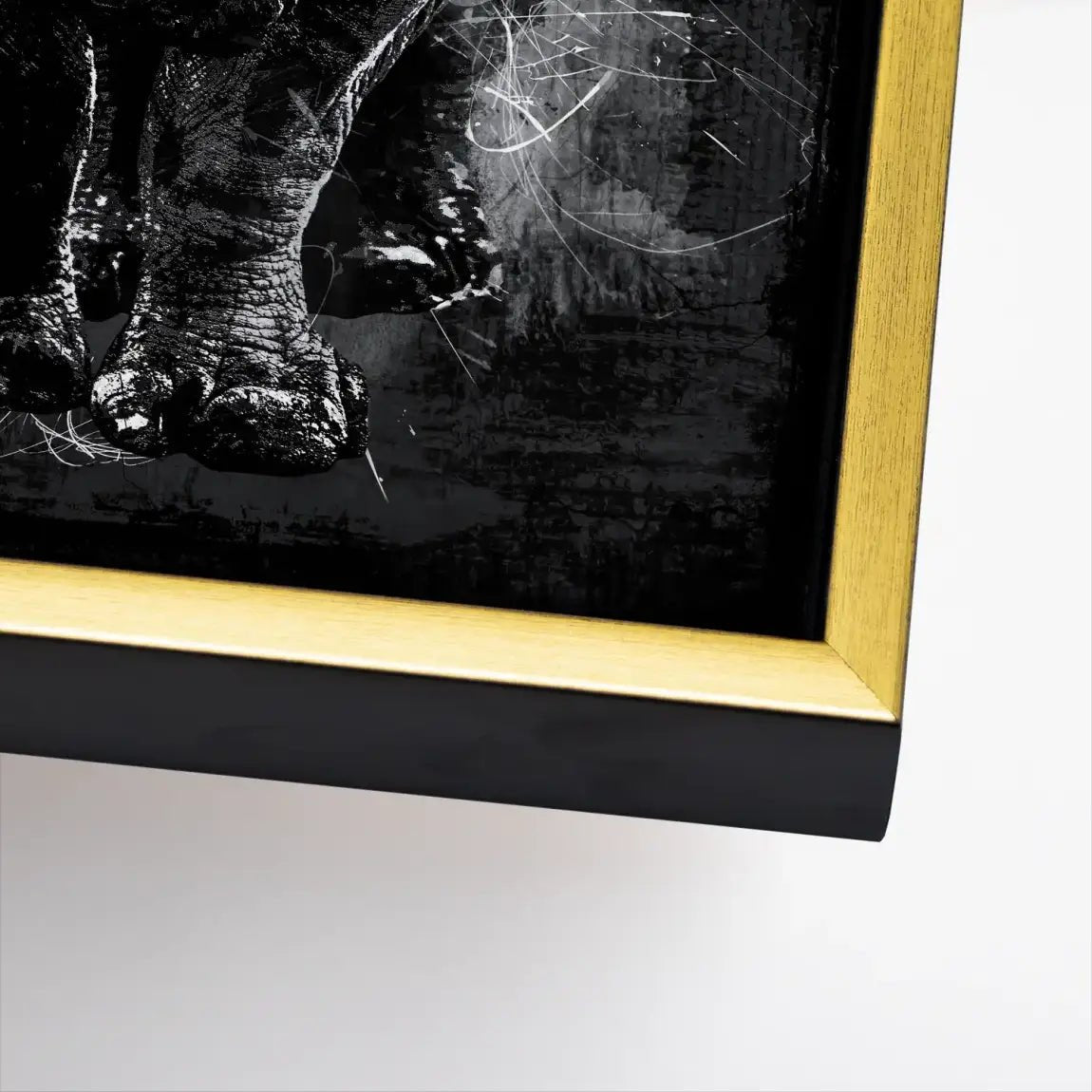 Nashorn Abstrakt Leinwand Bild INGALERIE
