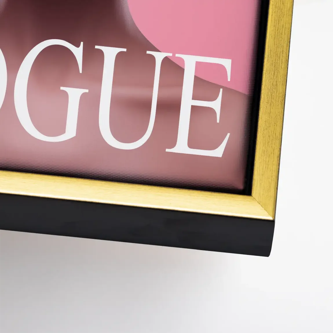 Floral Pink Vogue Leinwand Bild