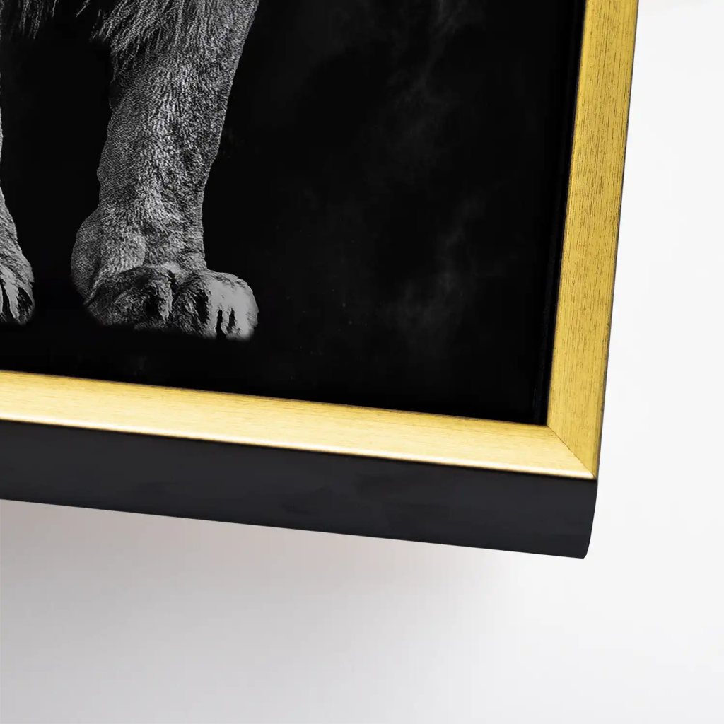 Lion Black Style Leinwand Bild INGALERIE