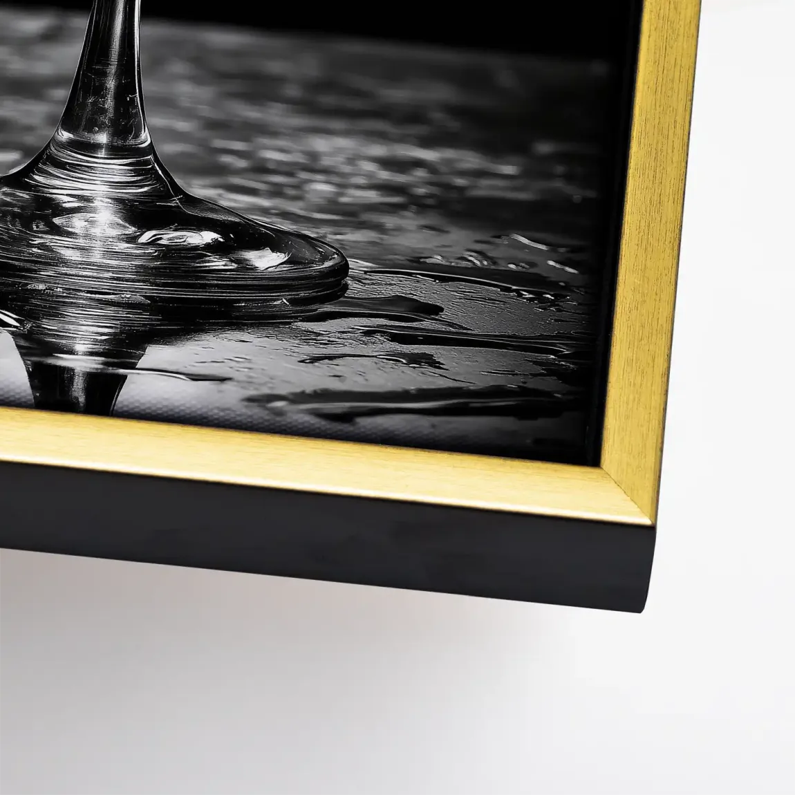 Martini Glas Noir Leinwand Bild