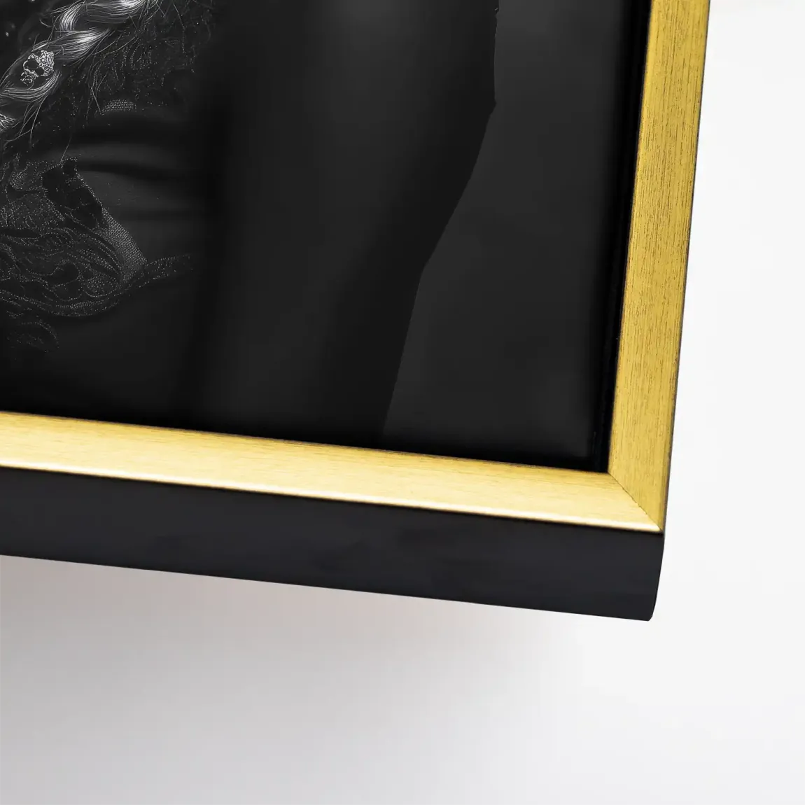 La Catrina Noir – Stil trifft Schattenkunst Leinwand Bild INGALERIE