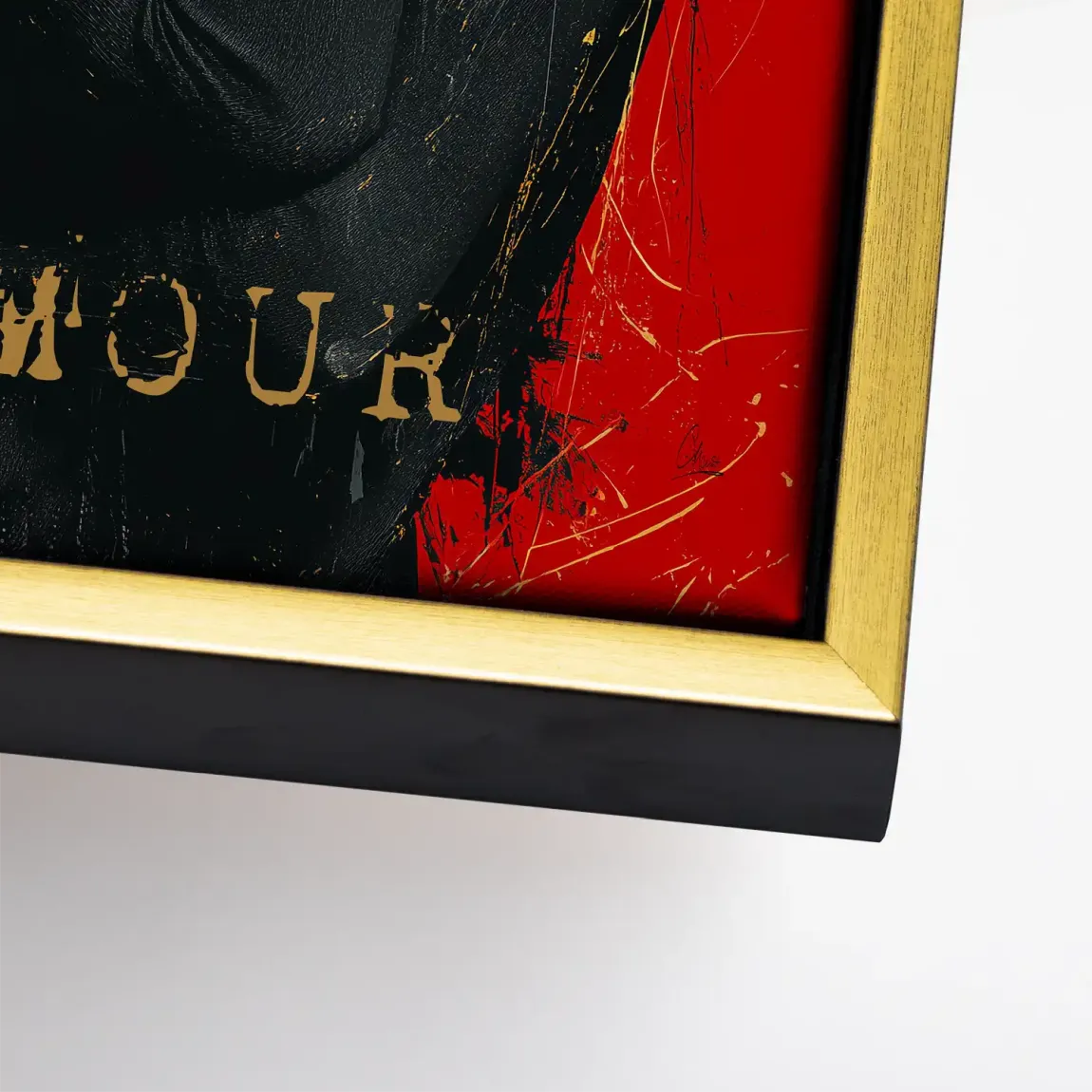 Audrey Hepburn Red Glamour Leinwand Bild