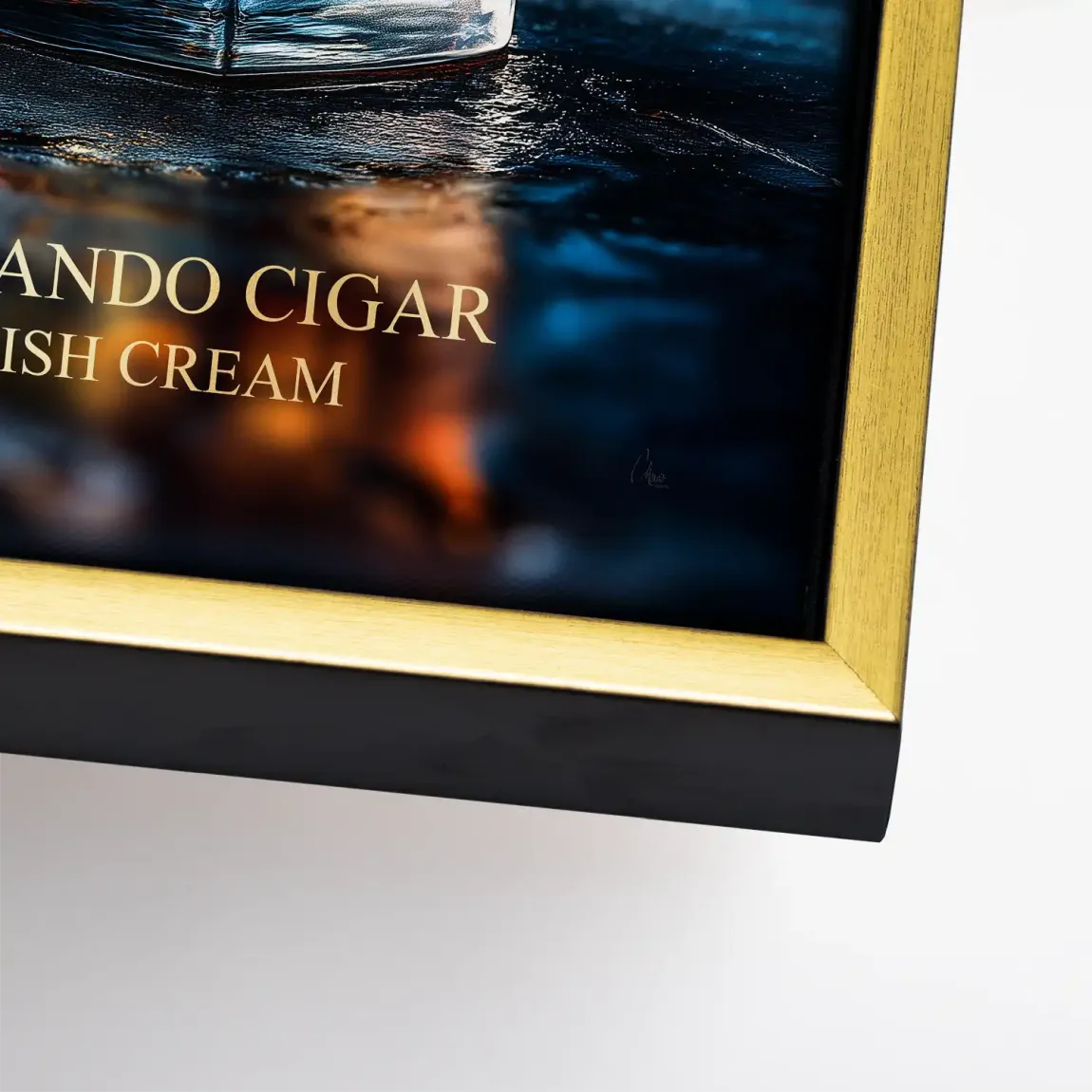 Highland Whisky Glow Leinwand Bild