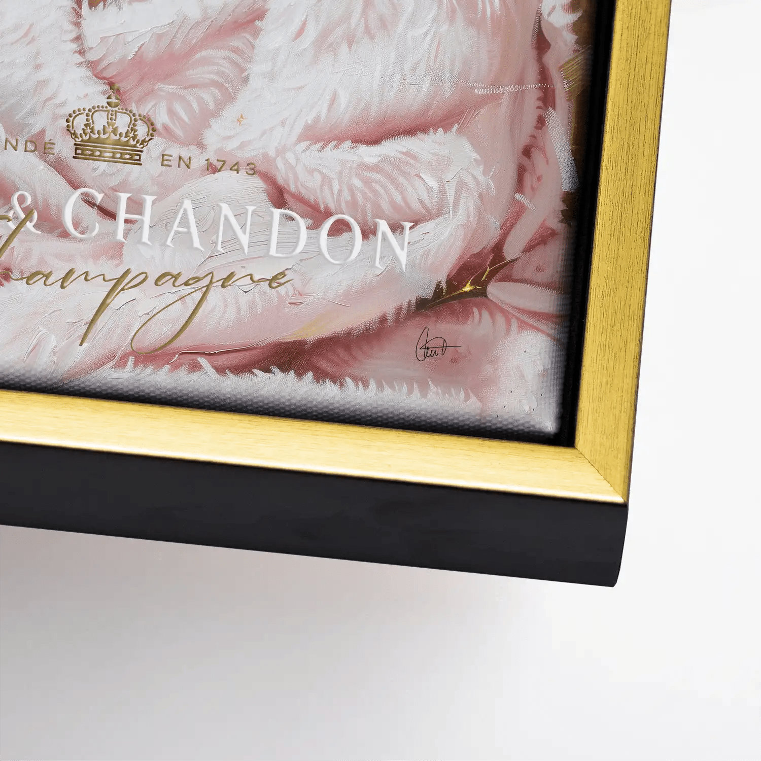 Beauty Luxe Champagner Leinwand Bild INGALERIE