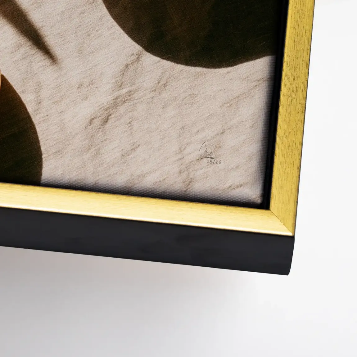 Goldene Zitronen Leinwand Bild