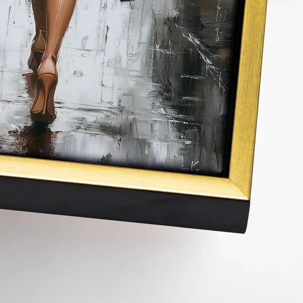 Walk in the Rain Leinwand Bild