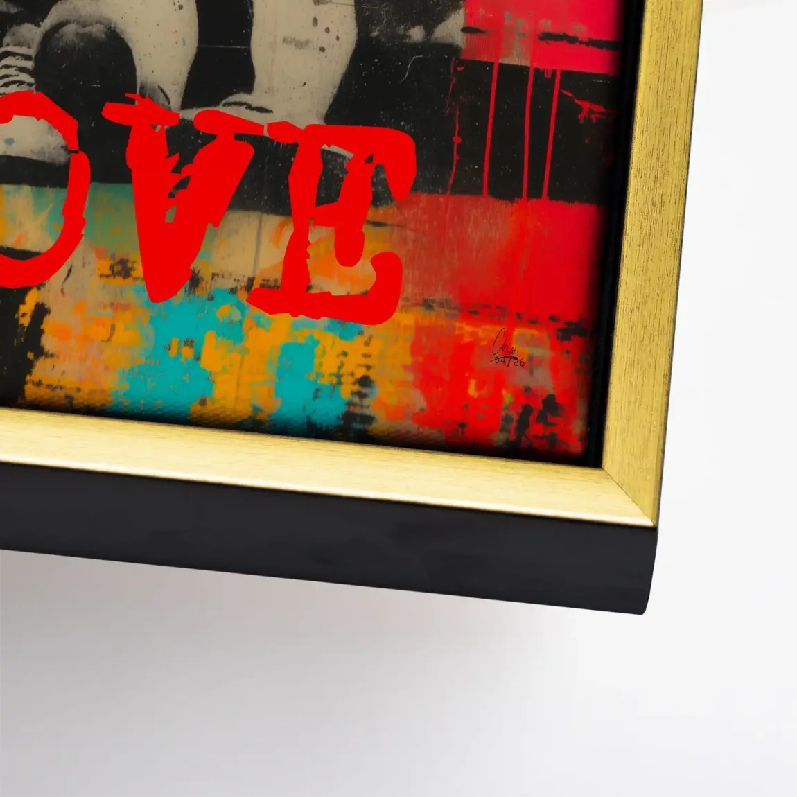 Need Love Art Leinwand Bild