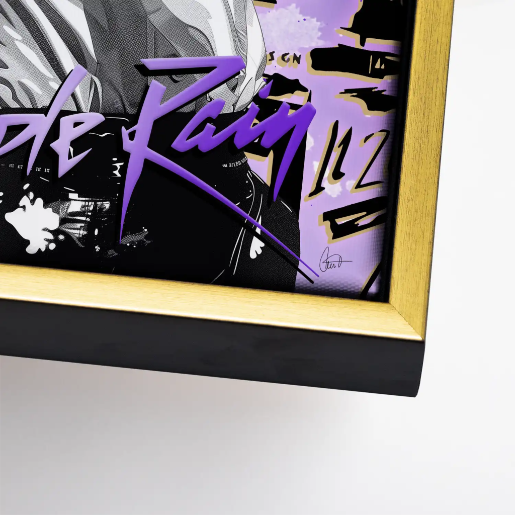 Purple Rain Leinwand Bild INGALERIE