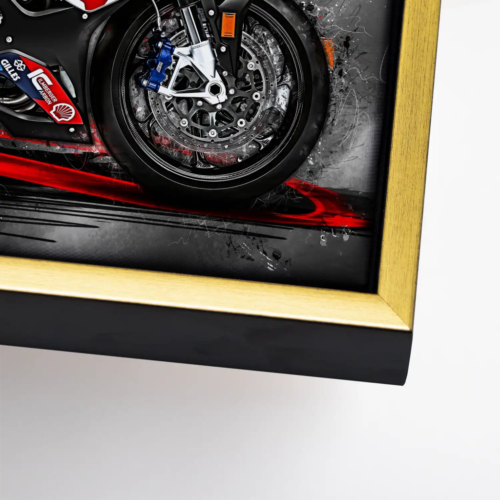 BMW M1000RR Abstrakt Leinwand Bild INGALERIE
