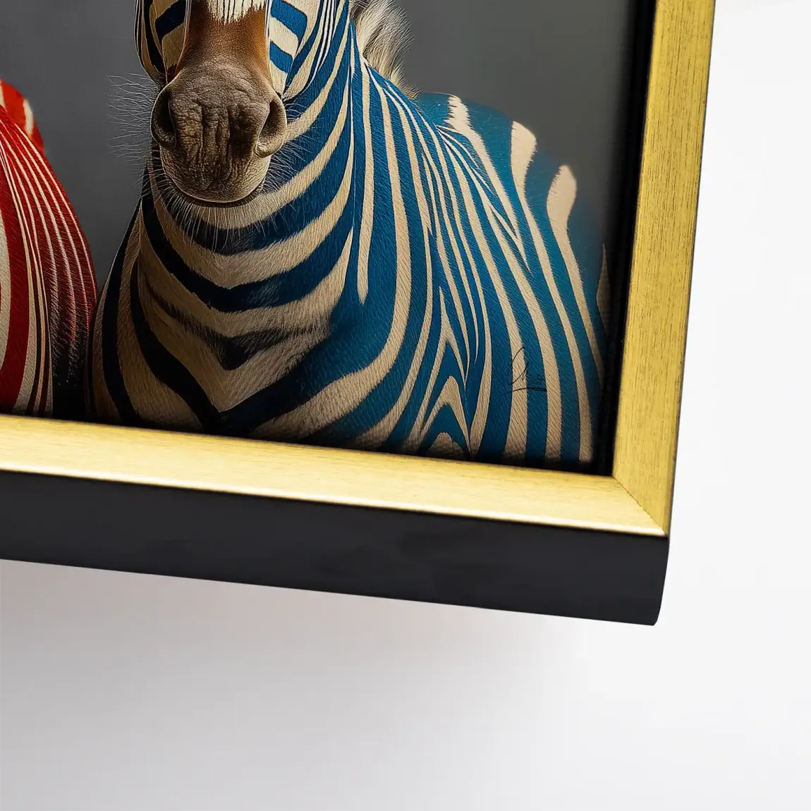 Zebra Safari Chic Leinwand Bild