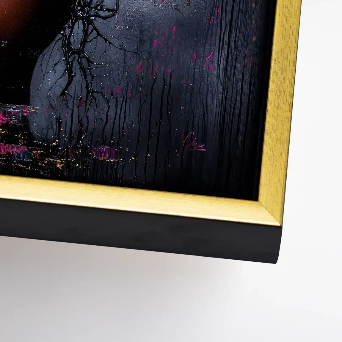 Magie aus Farbe und Gold Leinwand Bild INGALERIE