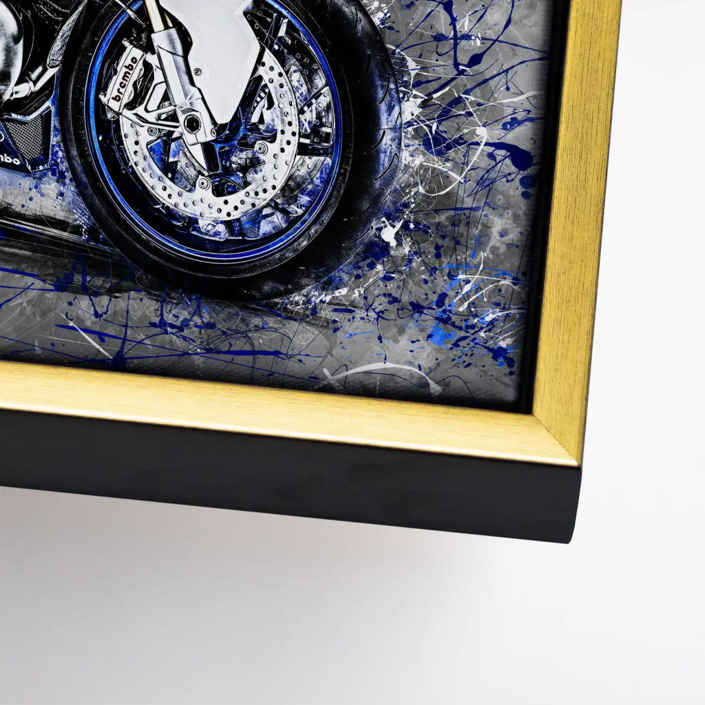 BMW HP2 Abstrakt Style Leinwand Bild INGALERIE