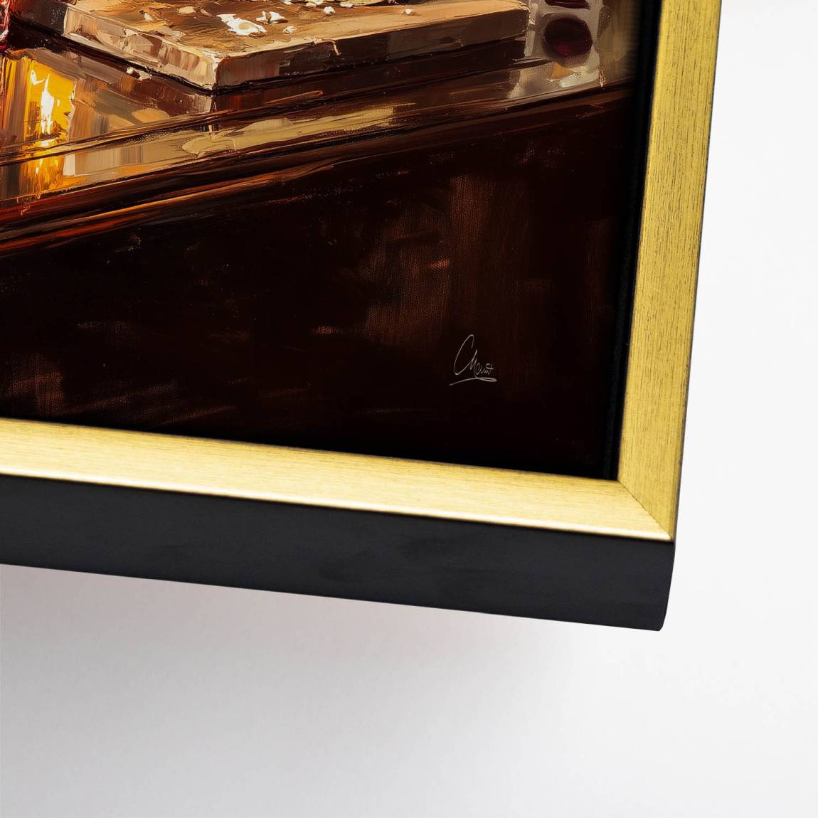 Wein im Licht Leinwand Bild