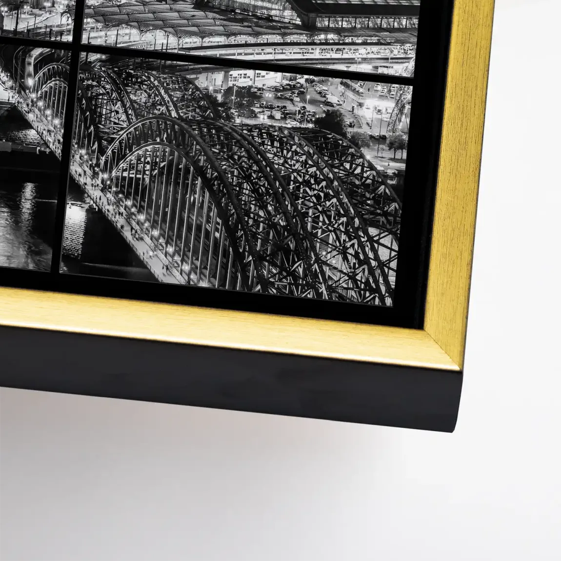 Köln Noir View Leinwand Bild