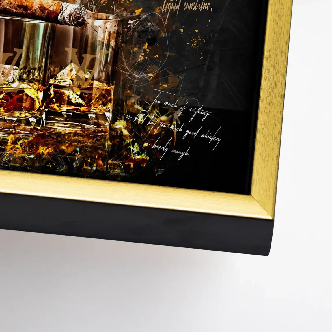 Whisky Lifestyle Art Leinwand Bild INGALERIE