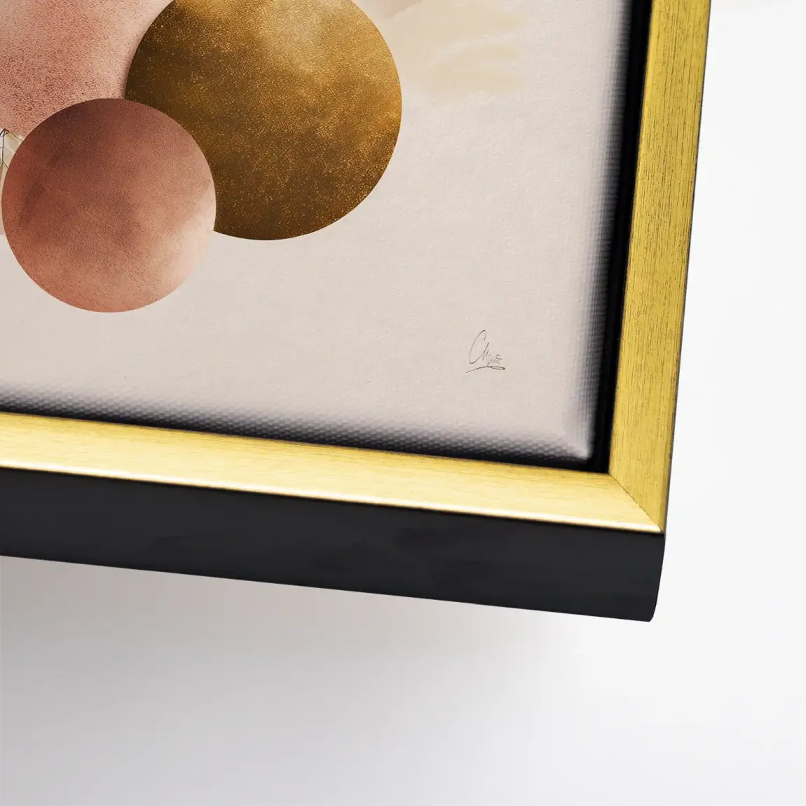 Golden Balance Leinwand Bild