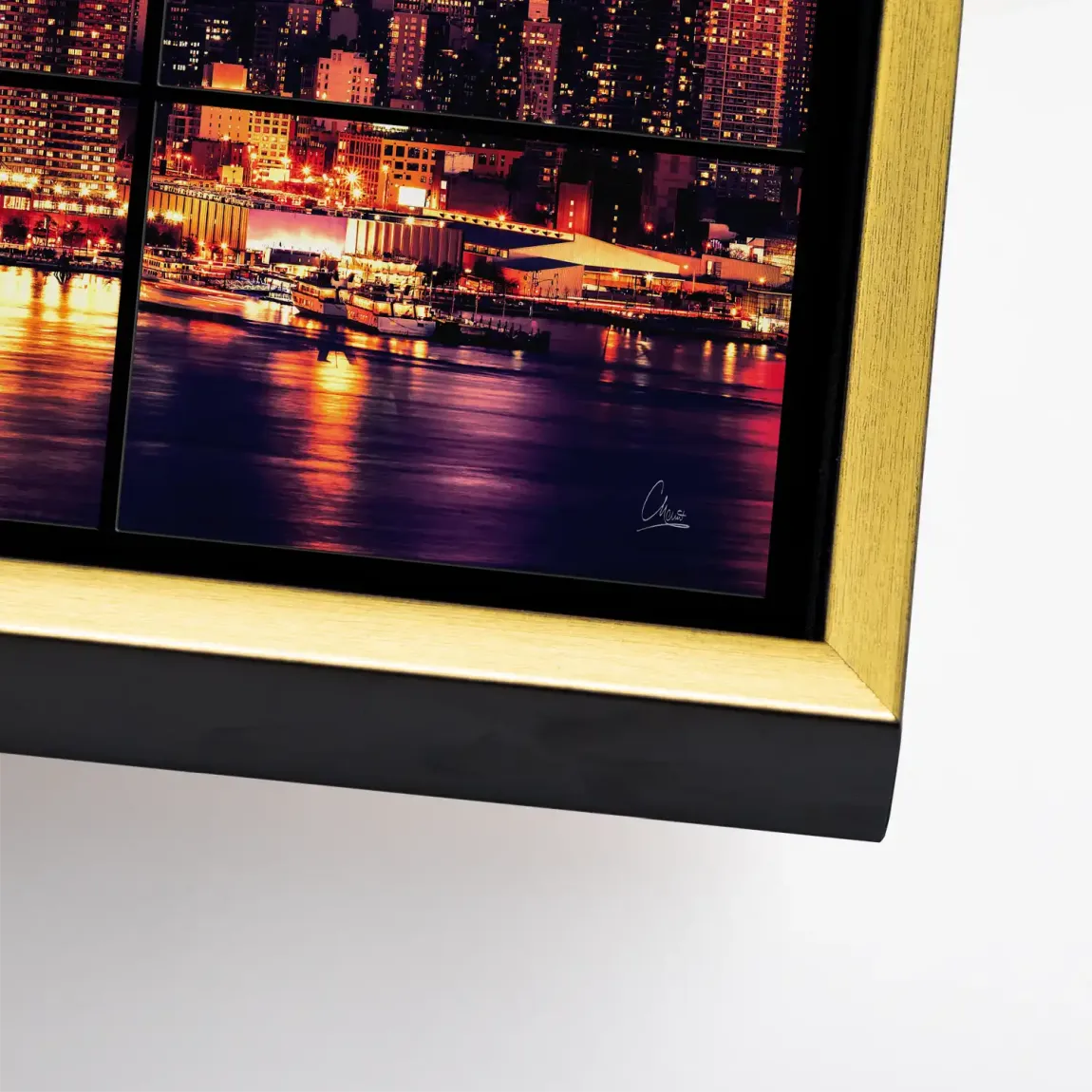 New York Skyline View Leinwand Bild