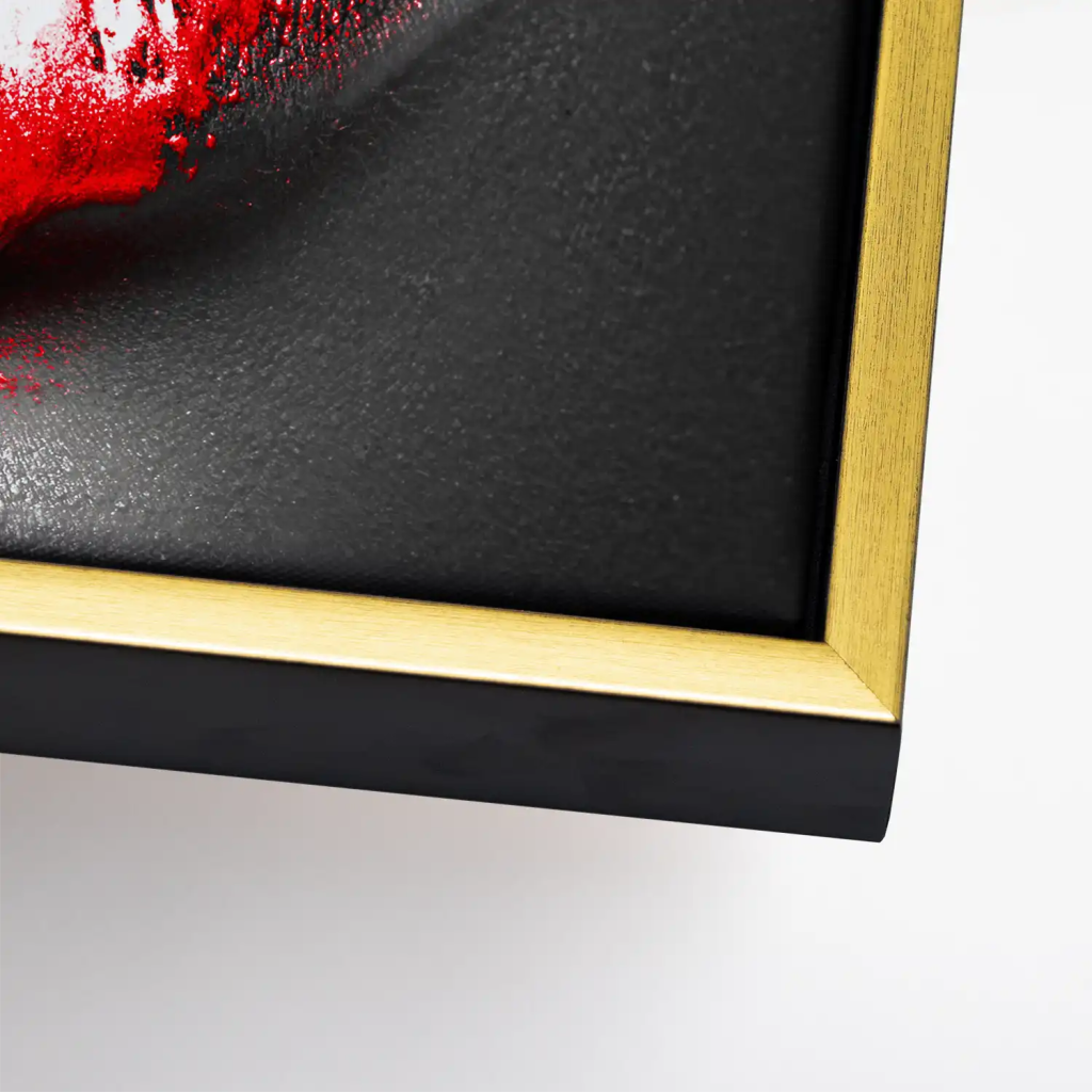 Rote Lippen Leinwand Bild INGALERIE