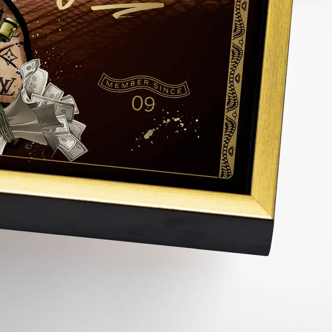 Dagobert Gold Business Leinwand Bild