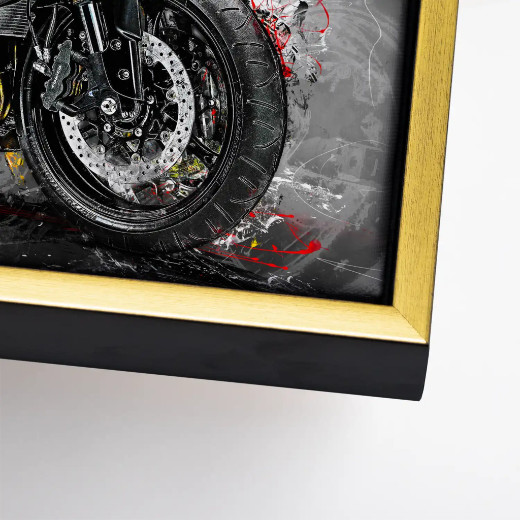 Suzuki GSXR 600 Abstrakt Leinwand Bild INGALERIE