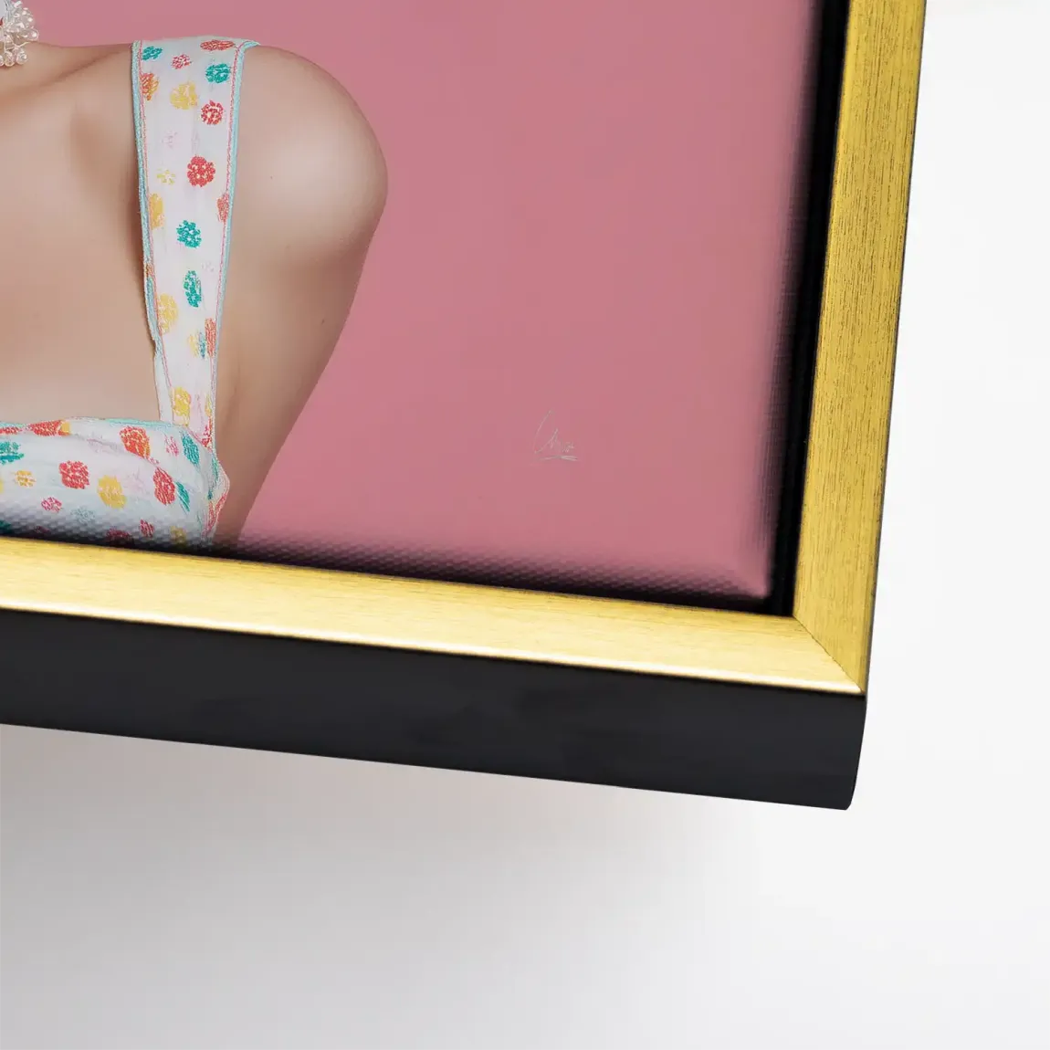 Marilyn Monroe Pink Bubble Leinwand Bild